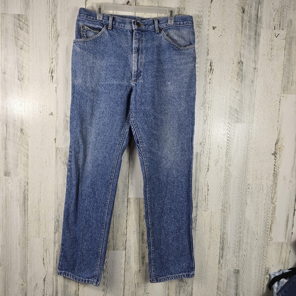 Lee mens stright light wash blue denim jeans size 36X32